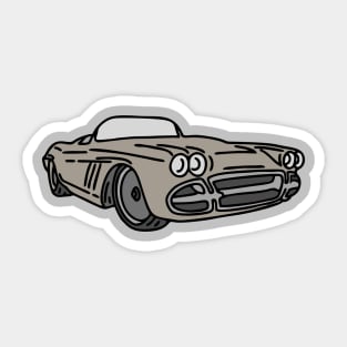 car retro vintage Sticker